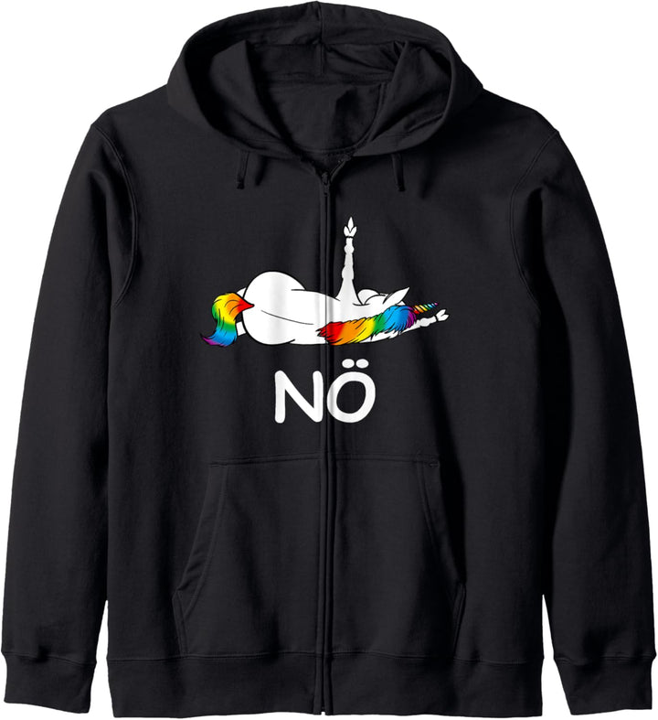 Einhorn Spruch Nö Nicht Heute Statement Lustiges Einhorn Kapuzenjacke
