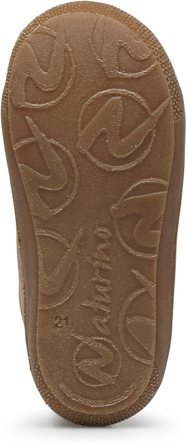 Naturino Cocoon-Lauflernschuhe aus Metallic-Veloursleder 17 EU Rosa Antico, 17 EU Rosa Antico