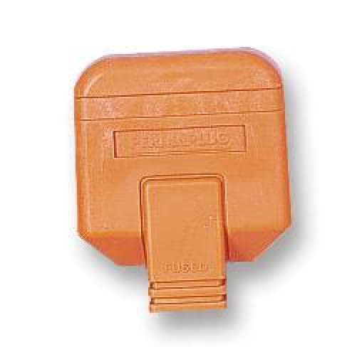 PERMAPLUG ? Heavy Duty UK-Netzstecker mit 13 A Sicherung, orange
