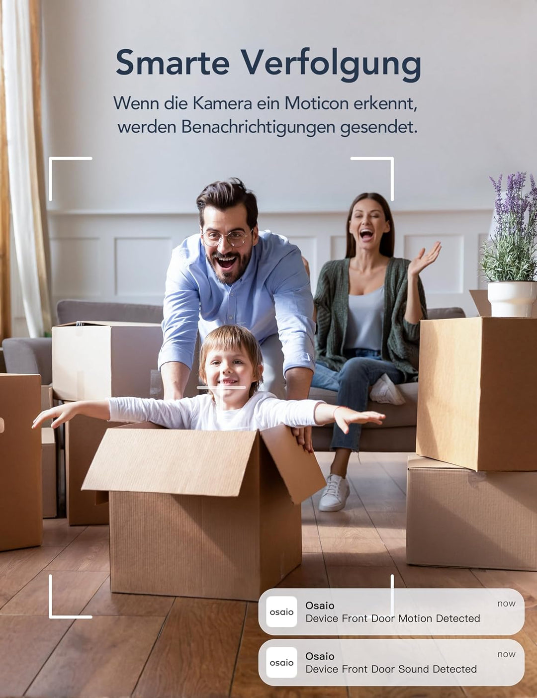 GNCC Überwachungskamera Innen - 2K Kamera Überwachung Innen, 360° WLAN Kamera Indoor mit Nachtsicht,