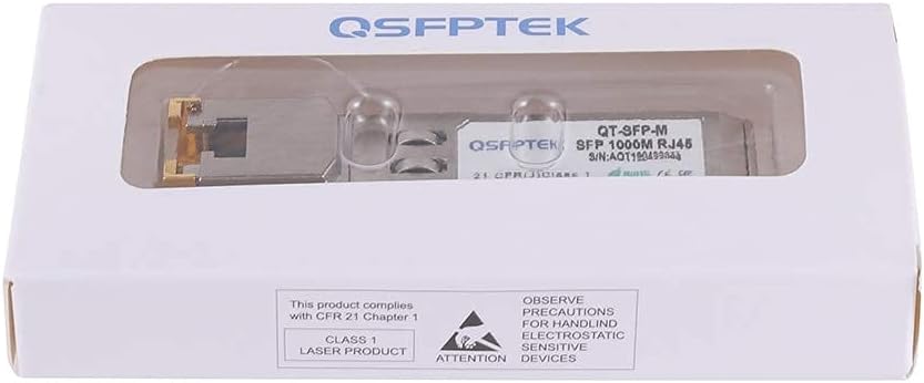 QSFPTEK 1000BASE-T Gigabit Kupfer SFP Transceiver up to 100m, SFP auf RJ45 Mini Gbic 1G SFP-T Modul