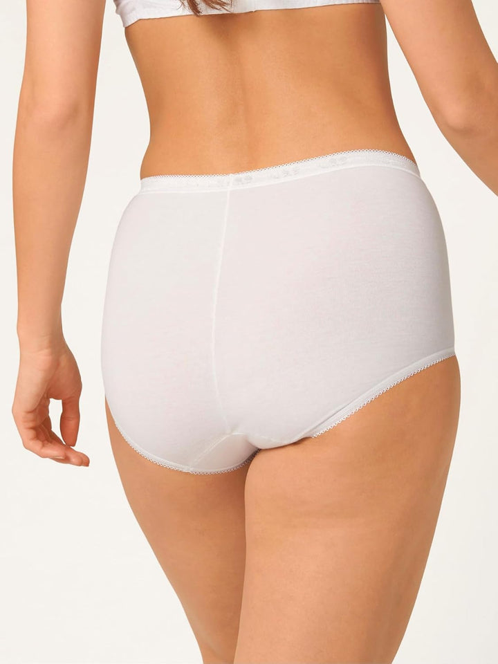 sloggi Damen Basic+ Maxi 3P Slip 24 Weiss (White), 24 Weiss (White)