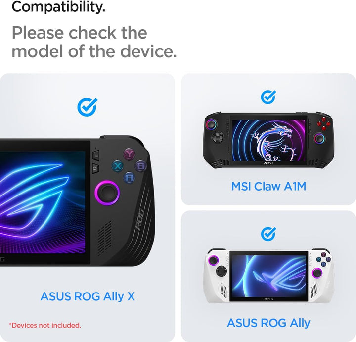 Spigen Rugged Armor Pro Hülle Tasche Kompatibel mit ASUS Rog Ally RC71L (2023), Rog Ally X (2024), M