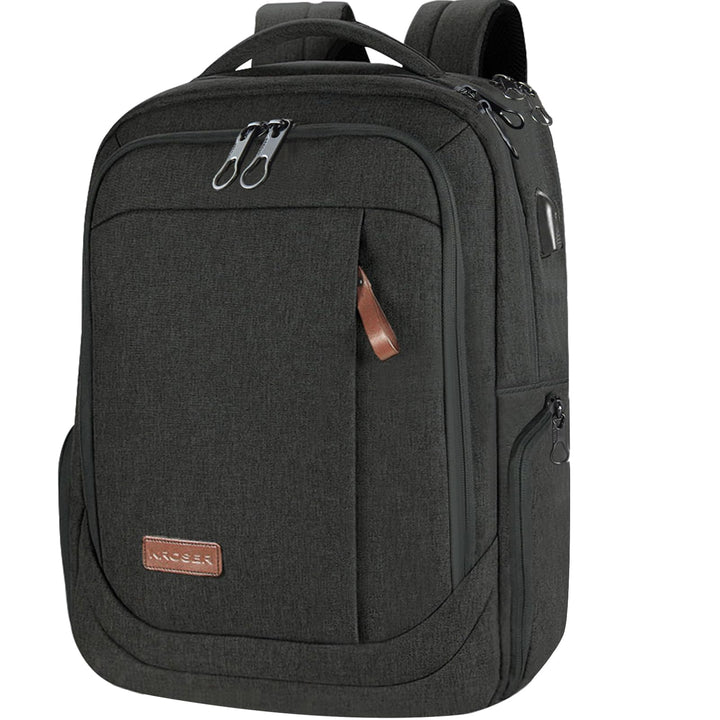 KROSER Laptop Rucksack 17,3 Zoll Reiserucksack Handgepäck Tagesrucksack Wasserabweisende Multifunkti