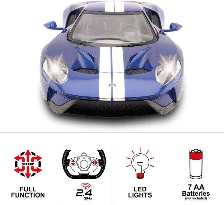 Mondo Motors, FORD GT, Modell im Massstab 1: 14, Geschwindigkeit bis zu 10 km / h, Spielzeugauto für