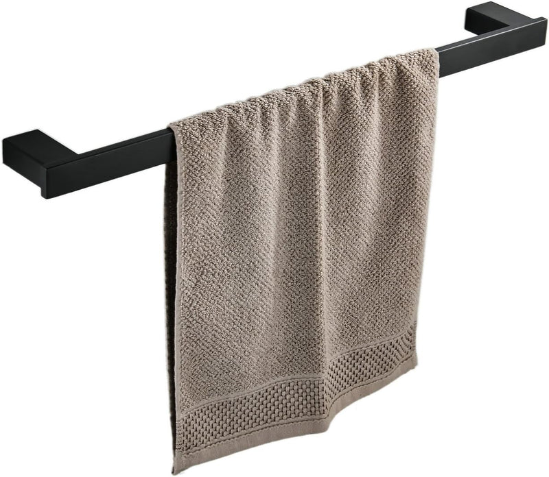 Badezimmer Toilette 40cm Handtuchstange Wandhalterung, Edelstahl - Edelstahl,Schwarz Schwarz 40 cm,