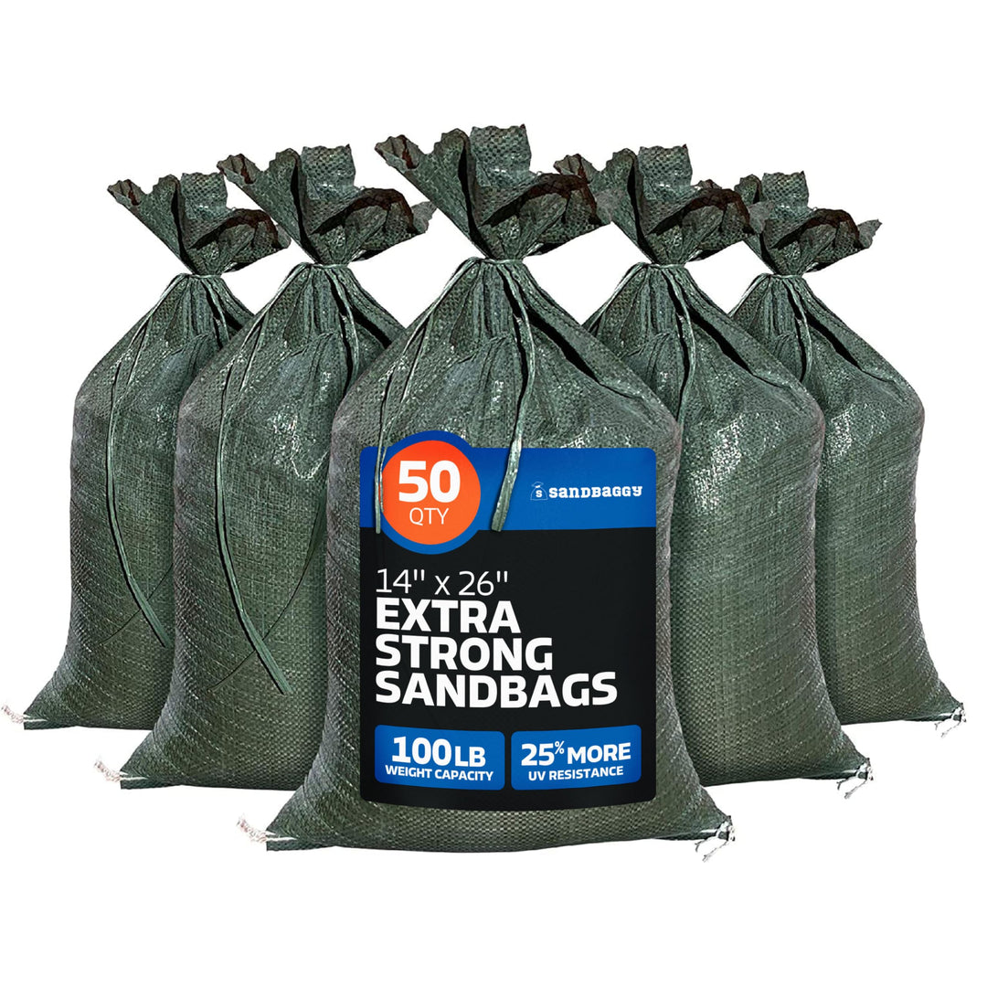 Sandbaggy Strapazierfähige leere Sandsäcke für Überschwemmungen (35,6 x 66 cm) – Poly-Sandsäcke – Ho