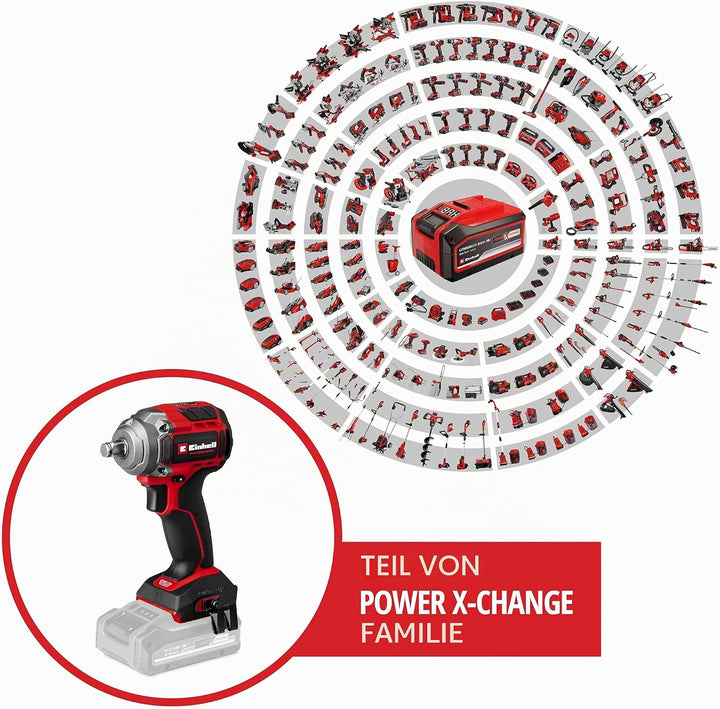 Einhell Professional Akku-Schlagschrauber TP-CW 18/350-C Li BL Kit PXC (18 V, 350 Nm Drehmoment, 600