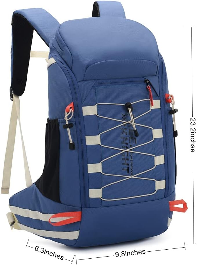 Bseash 40L Leichter wasserdichter Wanderrucksack mit Regenschutz, Outdoor Sport Reise Tagesrucksack