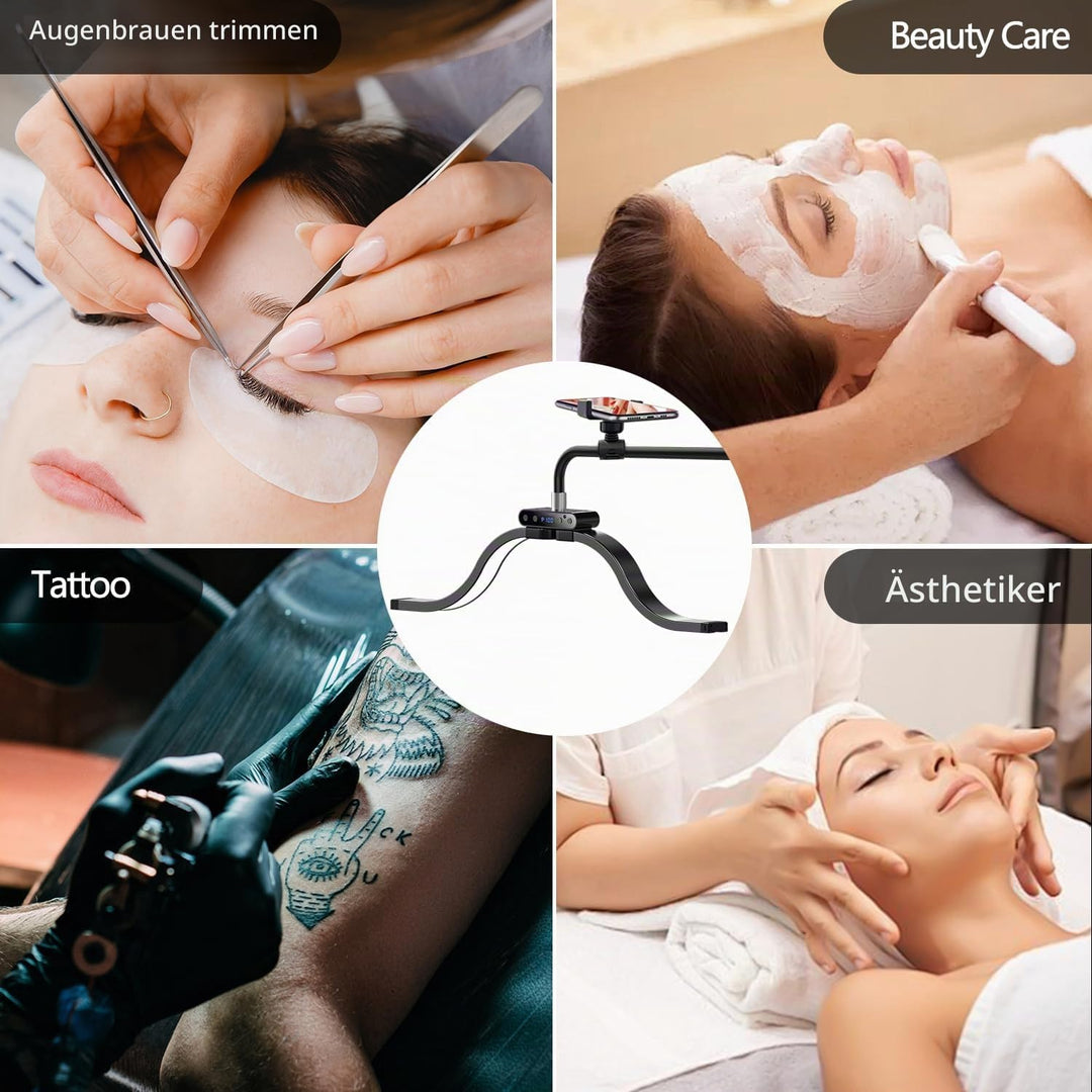 Wimpern Lampe für Wimpernverlängerungen mit Telefonhalter, Tätowierer, Nageltechniker – kühle, LED B
