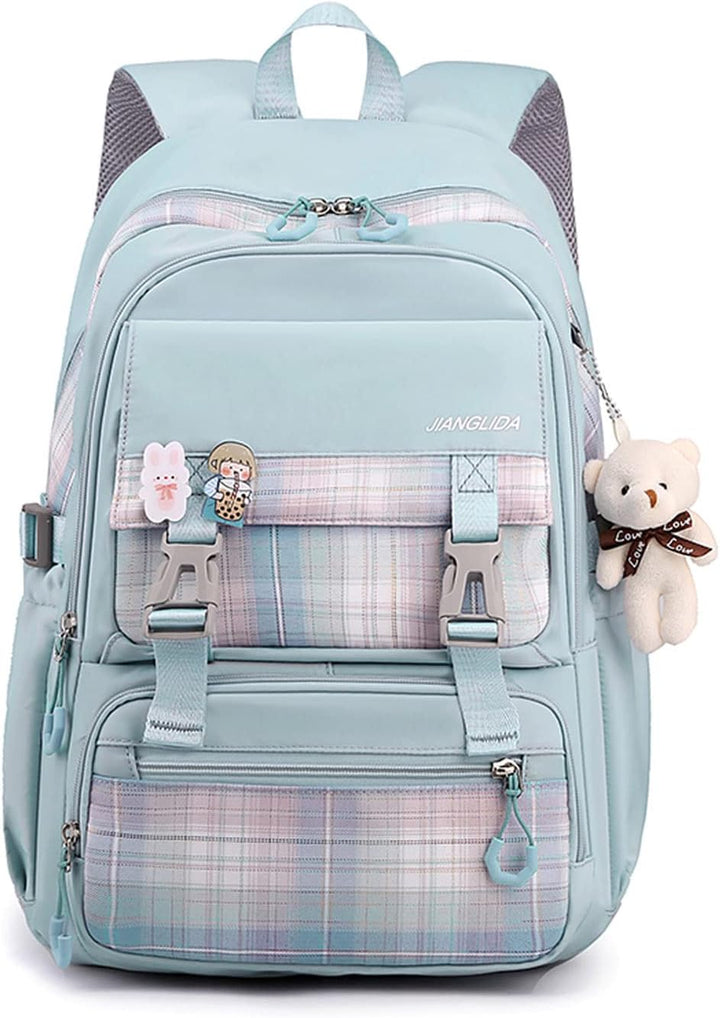 FANDARE Schulrucksack Schulrucksack Schultasche Herren Damen Rucksack Schulranzen für Outdoor Reise