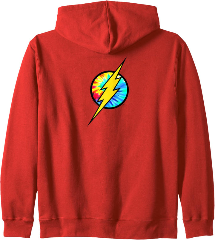 The Flash Tie Dye Flash Logo Kapuzenjacke