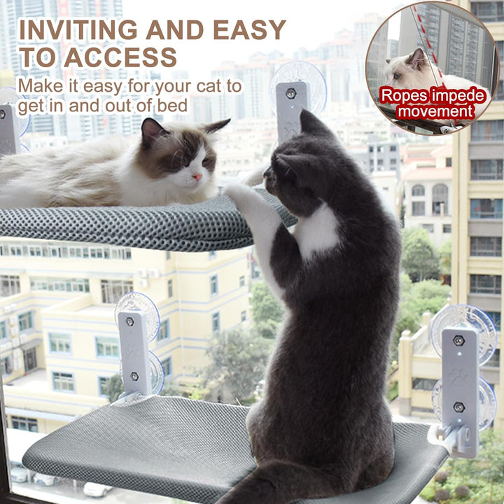 Katzen Hängematte Fensterplätze, Faltbare Katzen Hängematte, Atmungsaktive Haustier Fensterhängematt