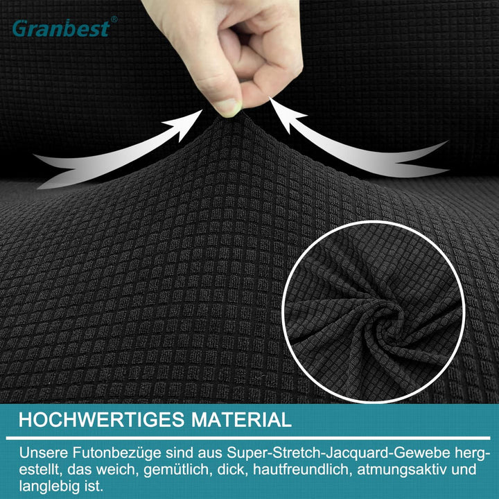 Granbest wasserdichte Armlose Futon Abdeckung, Hoher Stretch Futon Schutz für Faltendes Schlafsofa A