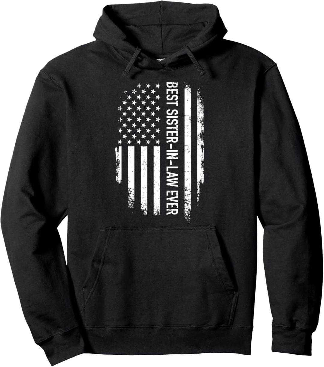 Beste Schwägerin der Welt USA Fahne Flagge Pullover Hoodie