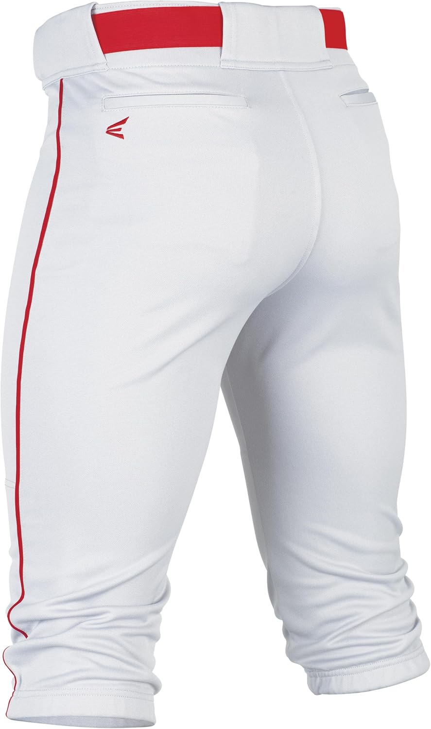 Easton Jungen Rival+ Baseball-Hose Weiss / Rot S, Weiss / Rot S