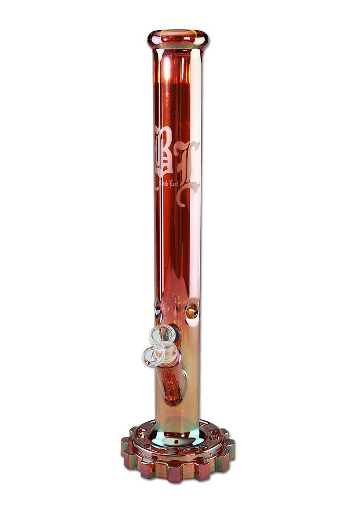 Black Leaf Ice-Bong Regenbogenfarben mit 7mm Wandstärke und Diffusor Chillum