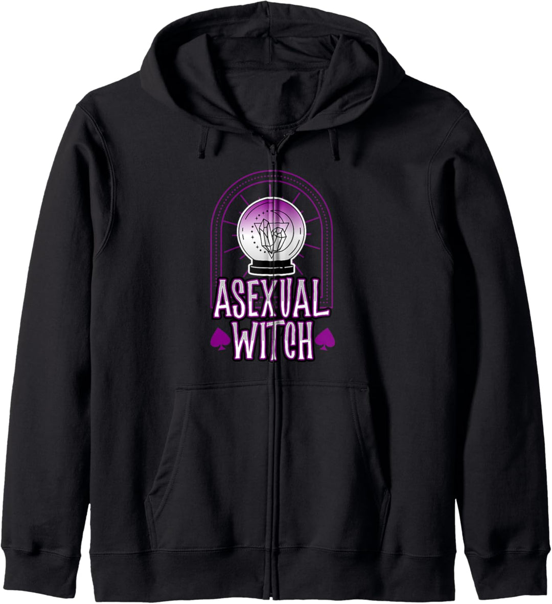 Asexuelle Hexenkristalle Wicca Hexe Satanisch Mystisch Kapuzenjacke