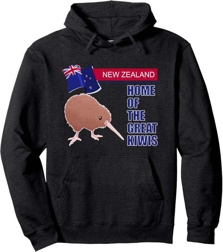New Zealand Home of the great Kiwis Pullover Hoodie