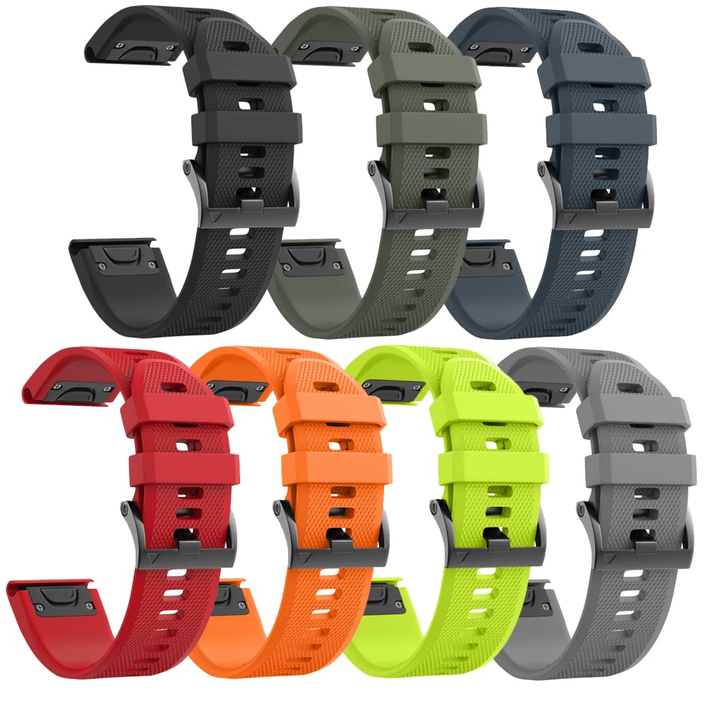 ANBEST Kompatibel mit Fenix 5X/Fenix 5X Plus/Fenix 6X Armband mit Schnell Freisetzung Funktion 26mm