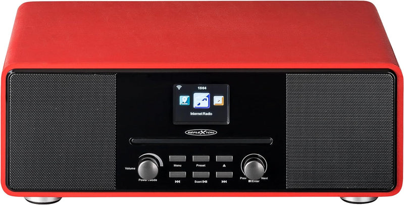 Reflexion HRA19INT DAB- und Internetradio mit CD-Player und Radiowecker (UKW, DAB, DAB+, Bluetooth,