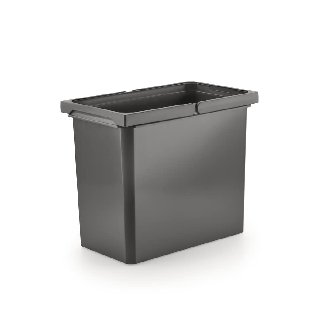 Naber Mülleimer | Modell 8012341 | Volumen 22L | 230 x 382 x 326 mm | Kunststoff Anthrazit