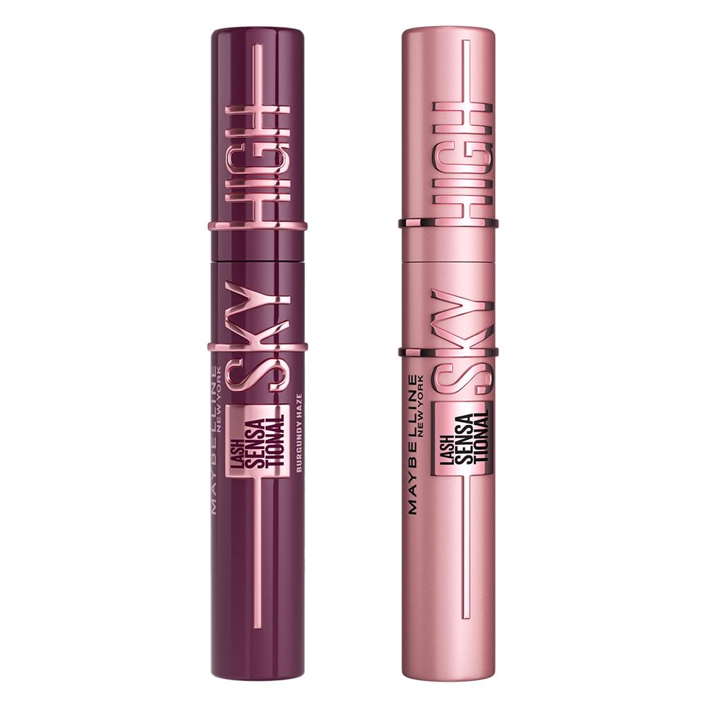 New York Schwarze Wimperntusche für extrem lange Wimpern, Lash Sensational Sky High Mascara, Very Bl
