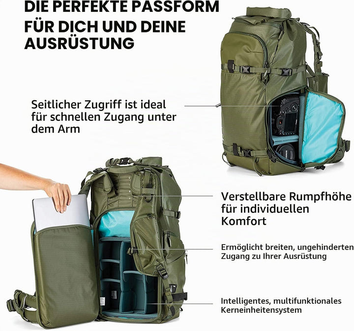 Shimoda Action X v2 Rucksack Family Schwarz Starter Kit - X25, Schwarz Starter Kit - X25