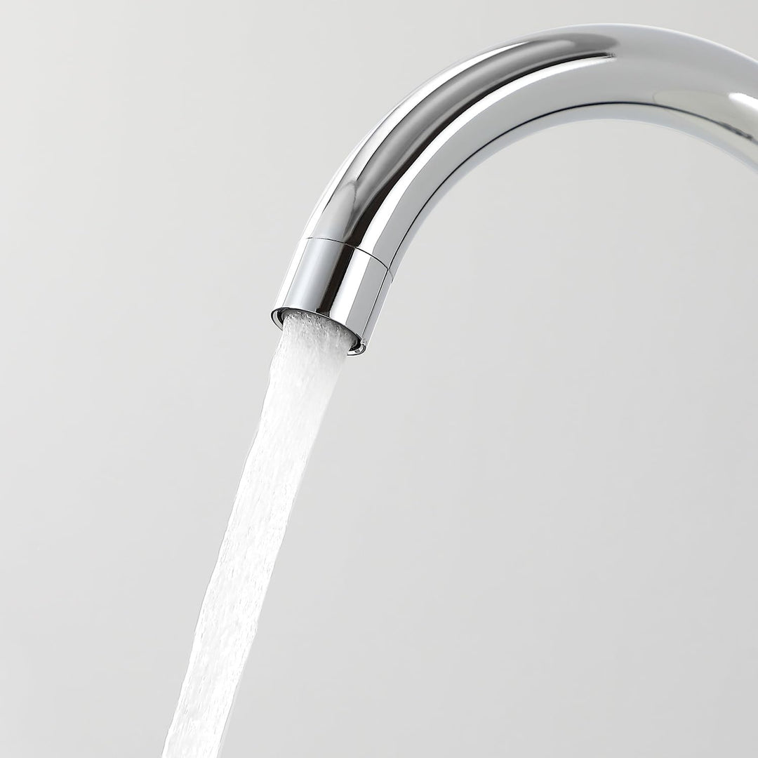 Auralum Wasserhahn Küche Hochdruck, Küchenarmatur mit Hoher Auslauf & Abnehmbarer Belüfter, Armatur