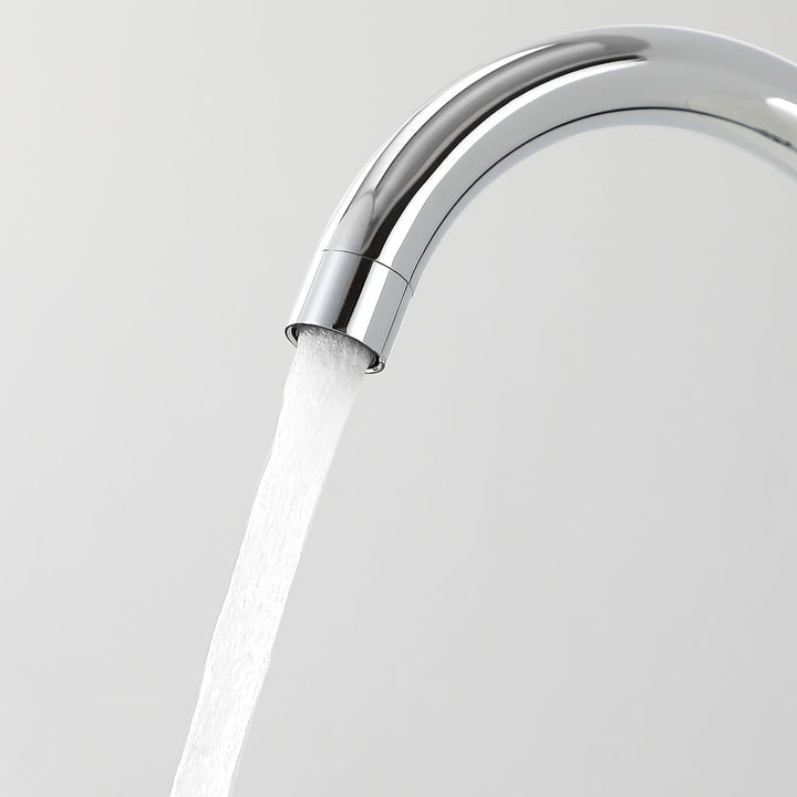 Auralum Wasserhahn Küche Hochdruck, Küchenarmatur mit Hoher Auslauf & Abnehmbarer Belüfter, Armatur