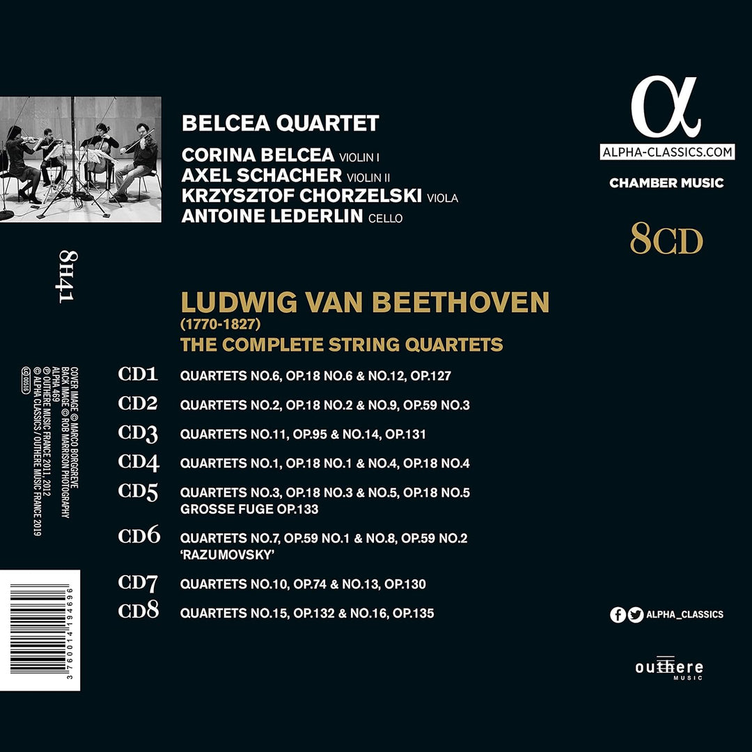 Beethoven: Die Streichquartette (GA), Audio-CD