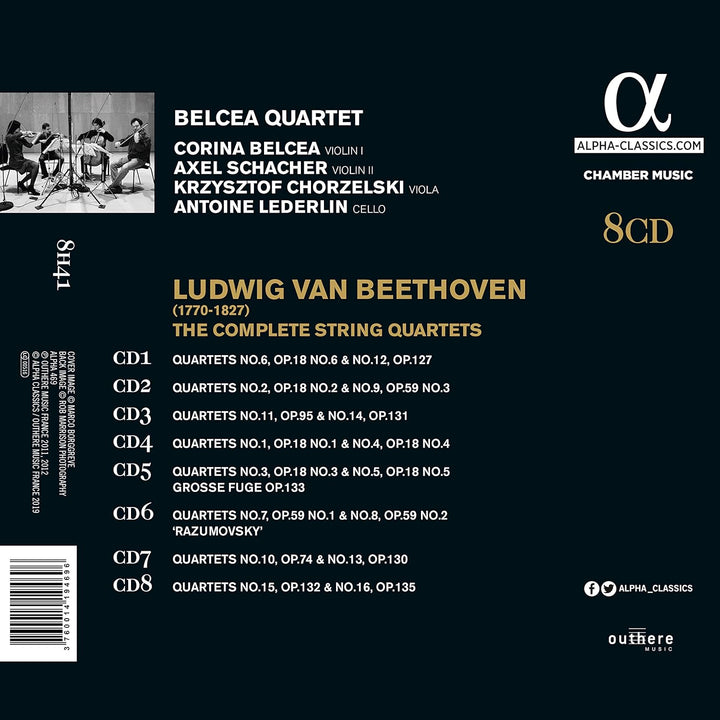 Beethoven: Die Streichquartette (GA), Audio-CD