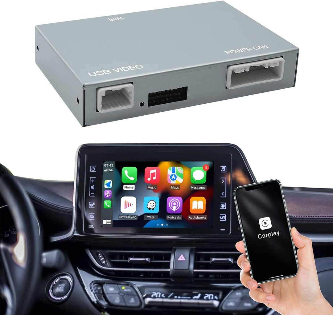 CARabc Wireless Carplay Android Auto Adapter für Toyota mit Entune2.0 2014-2019, Passend für Tundra/