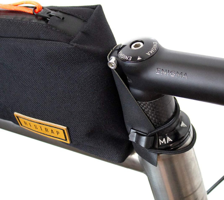 RESTRAP Top Tube Bag Gepäcktasche Fahrradgepäckzubehör, Schwarz, 30.48 x 15.24 x 7.62 cm