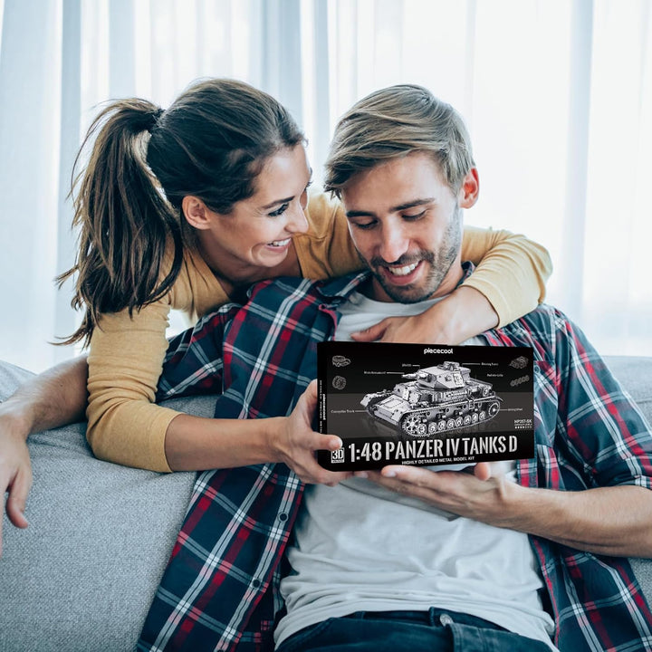Piececool 3D Puzzle Metall Panzerkampfwagen 1:48 Panzer IV Panzer D, 3D Metall Puzzle Militärmodell