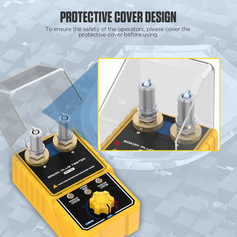 Auto-Zündkerze & Zündwerkzeuge SPT101 Kfz-Zündkerze Zündkerze Doppellochdetektor Zündkerzentester An