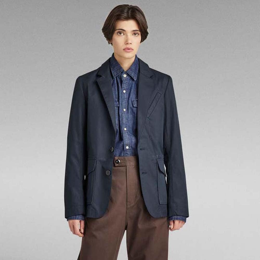 G-Star RAW Herren Unisex Worker Blazer Blazers S Blau (Salute D21988-d194-c742), S Blau (Salute D219