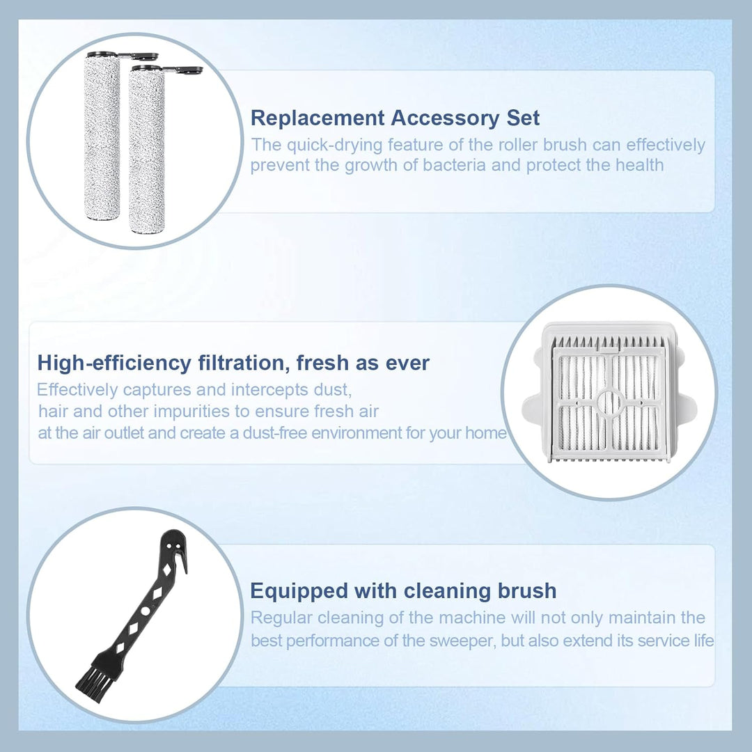 Bürstenrolle Filter Ersatzteile für Roborock F25 / F25 ACE/RT/LT/ALT/GT/XT/ACE Combo/Combo/BX/Ultra/
