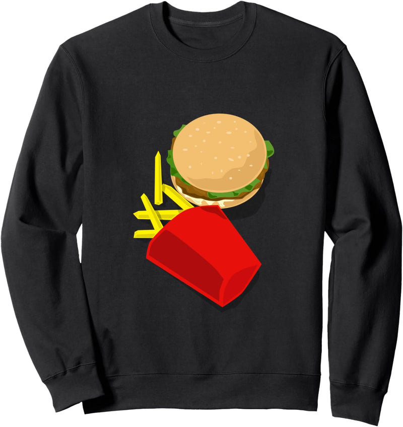 Burger und Pommes Frites Sweatshirt