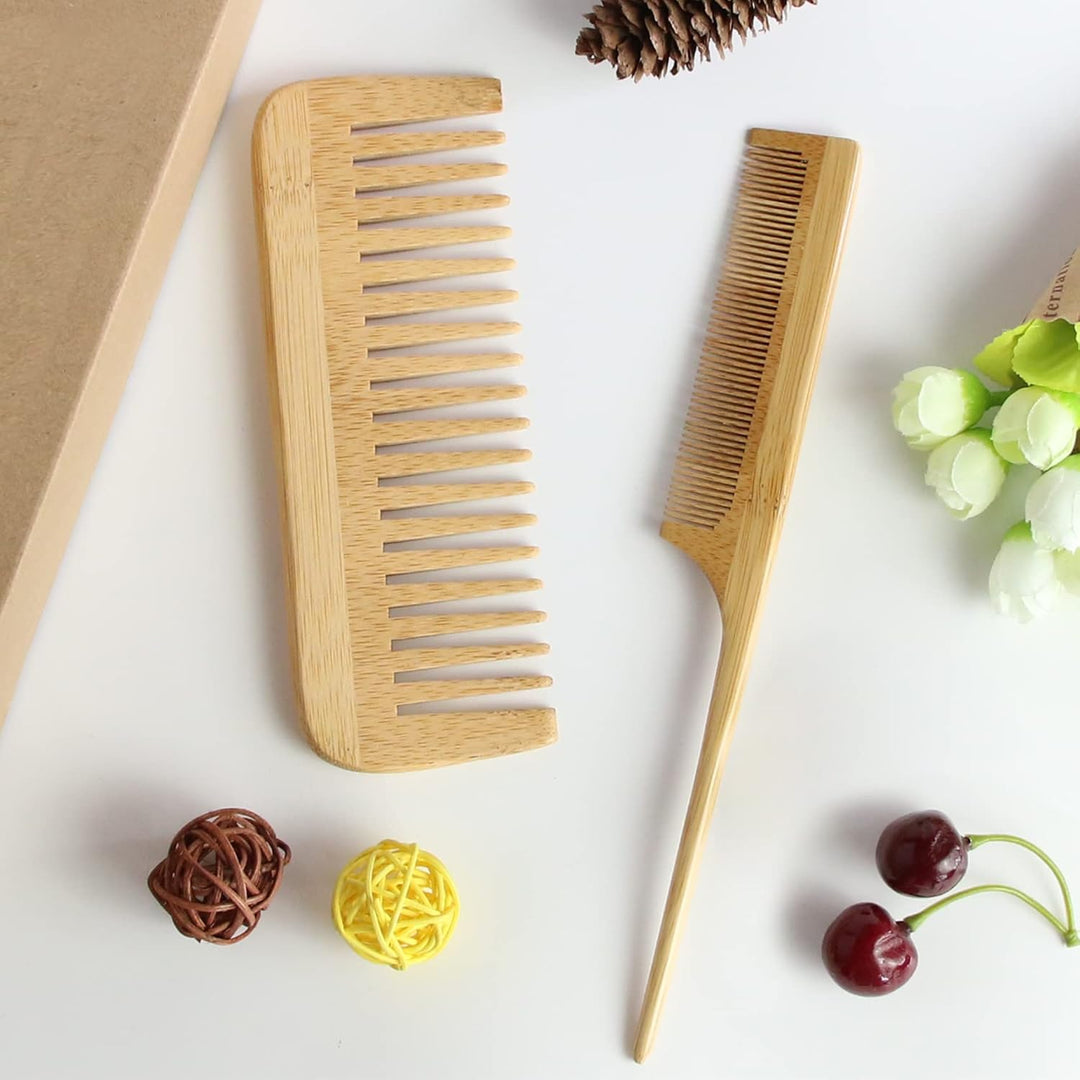 Haarbürsten Set, Haarkamm für Frauen und Entwirrungsbürste, ideal für nasses oder trockenes Haar, ge