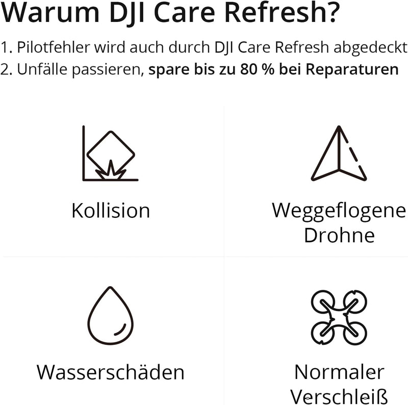 DJI Avata 2 (nur Drohne)+ Card DJI Care Refresh 1-Year Plan (DJI AVATA 2), FPV-Drohne mit 4K-Kamera,