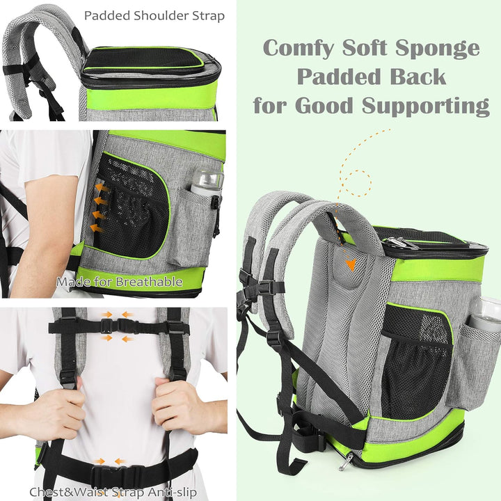 Kritter Planet Haustier-Rucksack mit Mesh-Fenster, atmungsaktive und Faltbare Hundetasche für Hunde