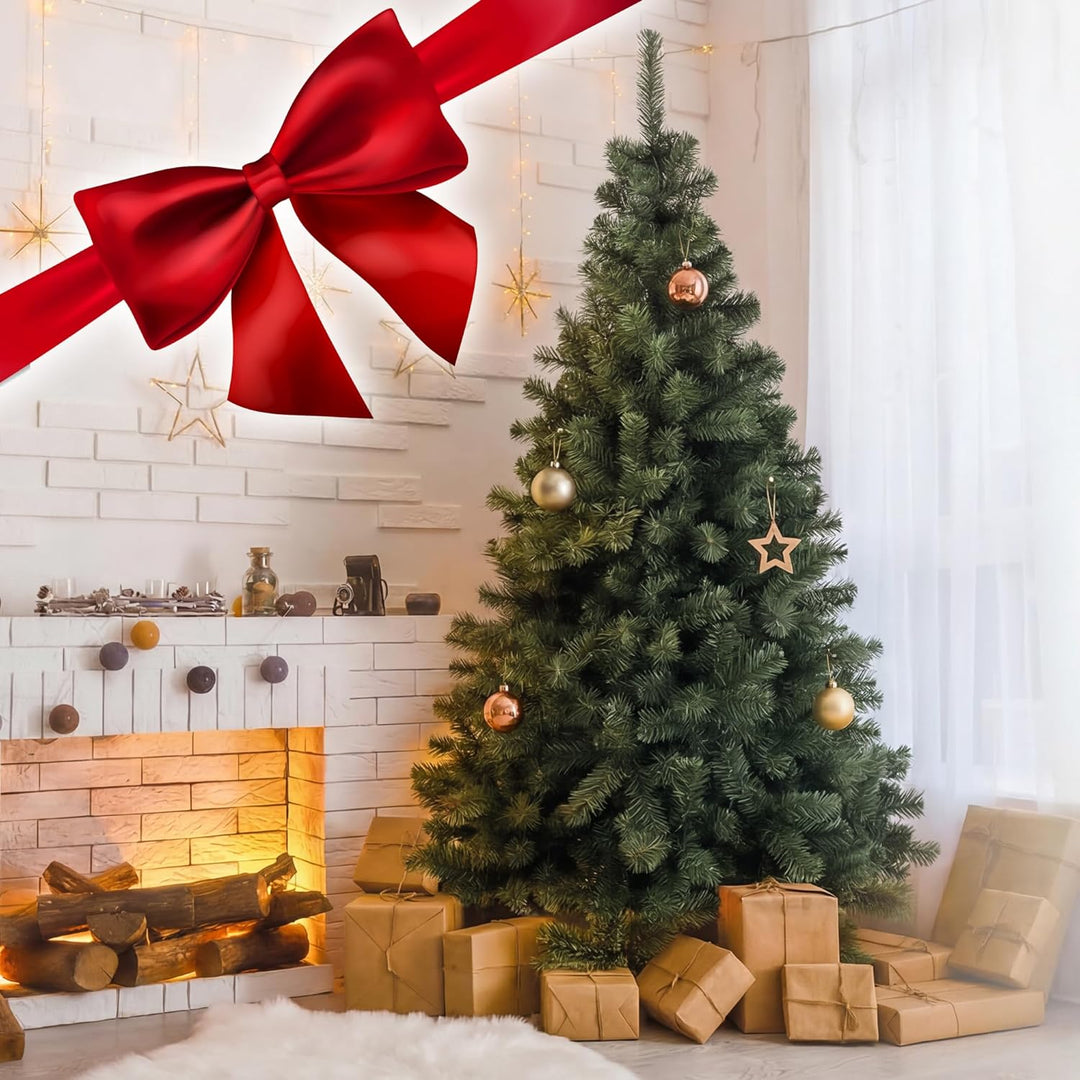 Künstlicher Weihnachtsbaum 150 cm Grün Tannenbaum Christbaum Tanne Unecht Weihnachtsdeko DecoKing Le