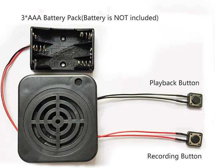 DIY Aufnahmebox, Tonaufnahmemodul, 3W 4 Minuten Sprachaufzeichnungsbox für die Aufnahme von Spielzeu