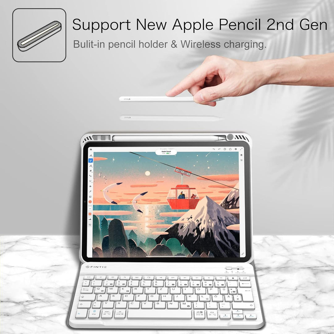 FINTIE Tastatur Hülle für iPad Pro 11 2022 (4. Generation)/ iPad Pro 11 2021(3. Generation)/ 2020/20