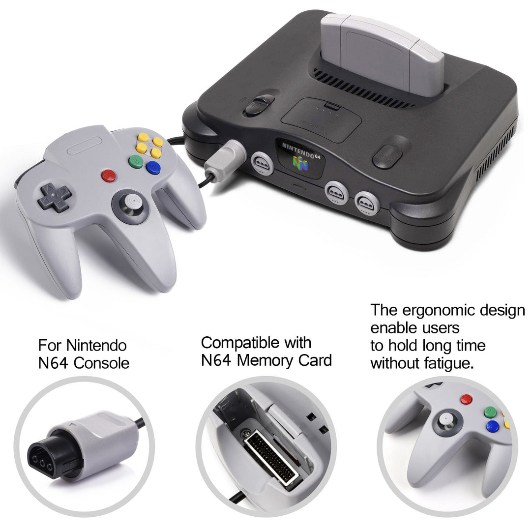 miadore Retro Wired Controllers für N64 Console, Classic Controller Joystick für Nintendo Classic 64