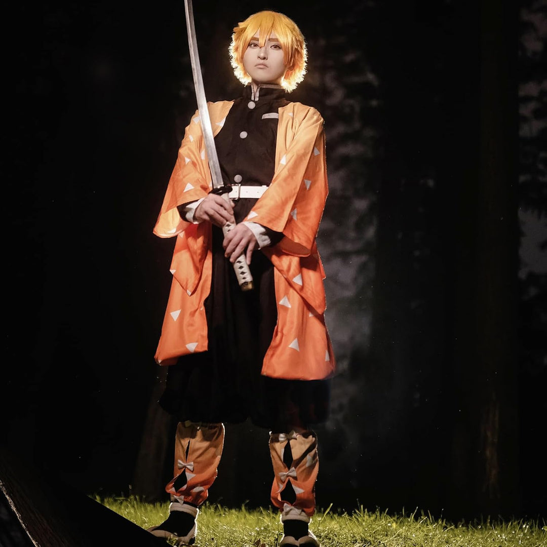 CR ROLECOS Kanroji Mitsuri kimono Cosplay Kostüm Tomioka Giyuu Vollständiger Satz Kostüm Anime Hallo