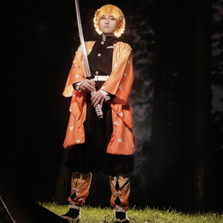 CR ROLECOS Demon Kanroji Mitsuri Cosplay Kostüm Tanjirou Giyuu Vollständiger Kostüm Anime Tokitou Mu