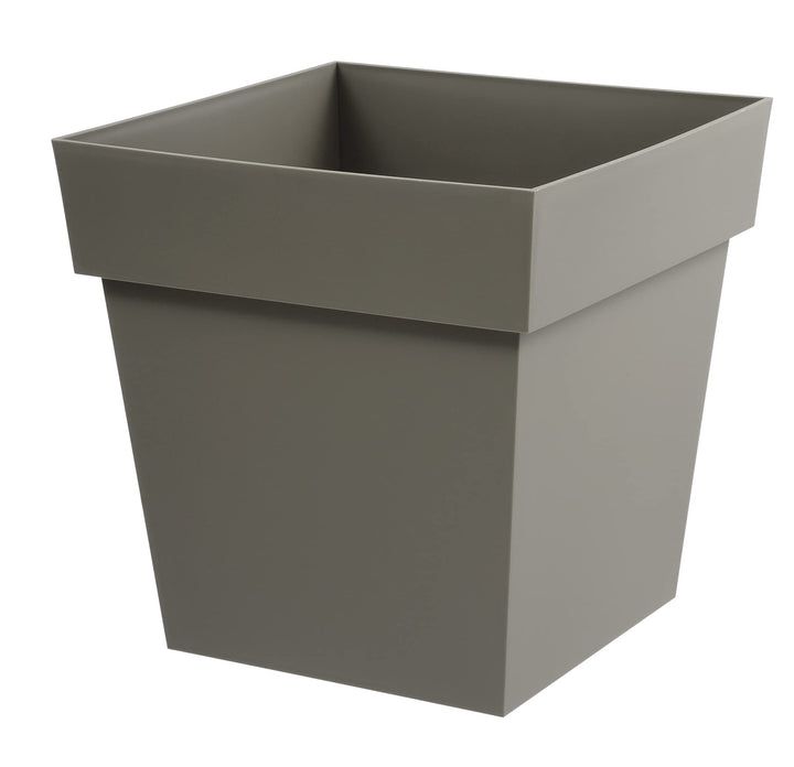 EDA Pot carré Toscane 39cm - Contenance 38L - Taupe, Taupe