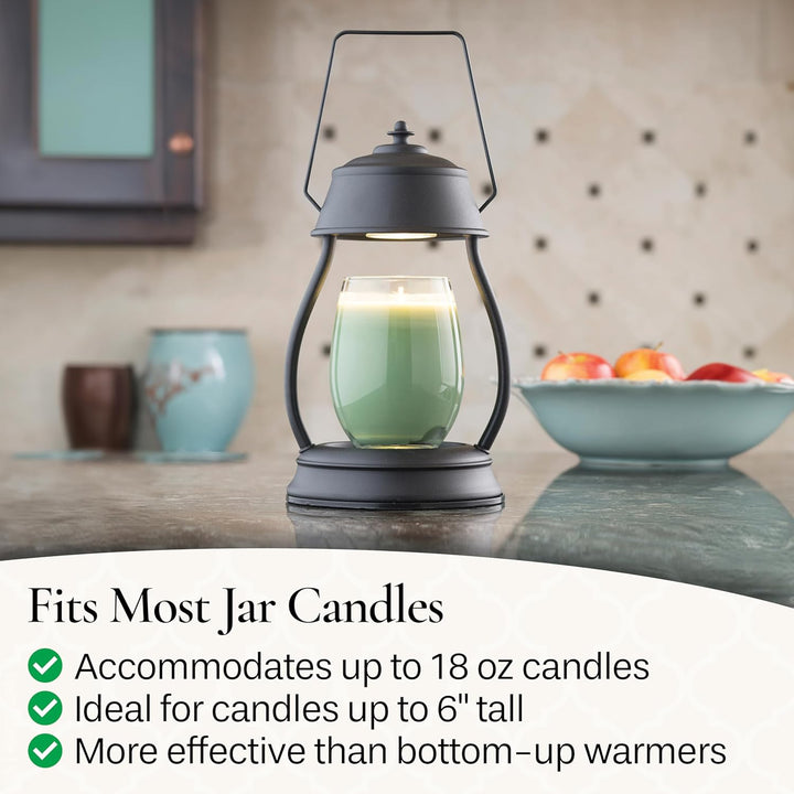 Candle Warmers Hurricane Laterne Kerzenwärmer schwarz